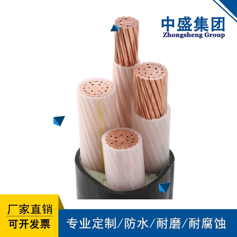 安徽天長市中盛屏蔽交聯電力電纜YJVP 5*2.5