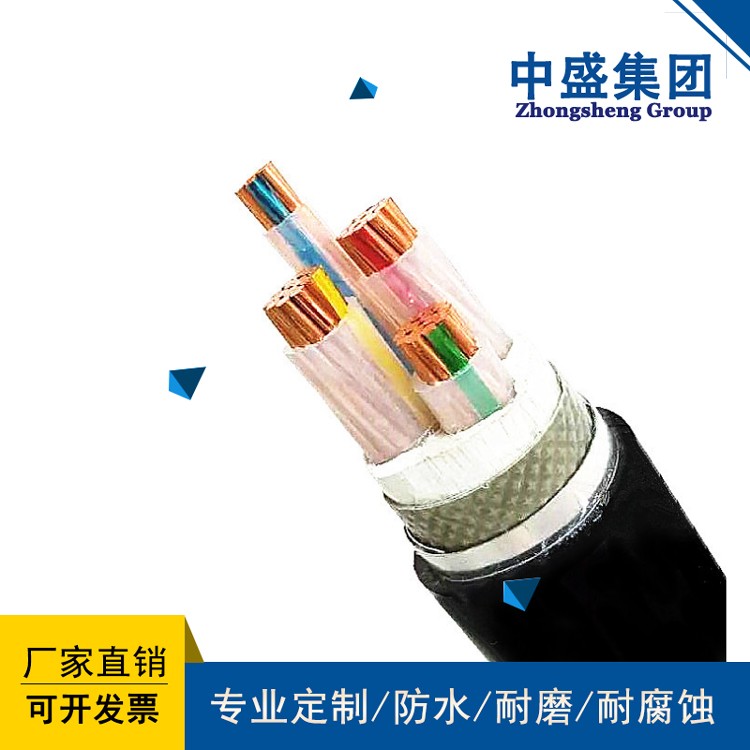 安徽天長市中盛屏蔽交聯電力電纜YJVP 4*6