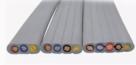 電梯監(jiān)控線帶軟剛絲 CAT5E/6A超五六類(lèi)網(wǎng)線扁平隨行電纜